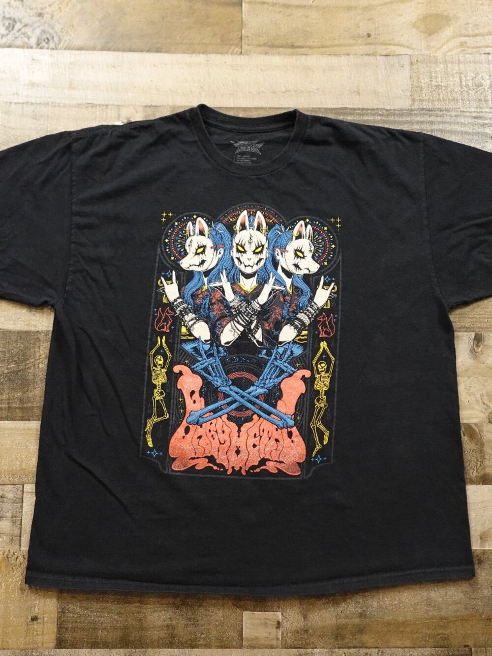 BABYMETAL Babyklok Tour 2023 T-Shirt Men’s 2XL Black Dethklok Concert Metal